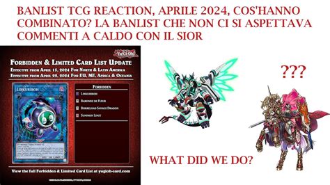 Reaction Banlist Aprile 2024 La Banlist Che Non Ci Aspettavamo Ma Di