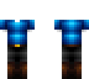 OB - Basic Blue T w/ Jeans & Boots | Minecraft Skin