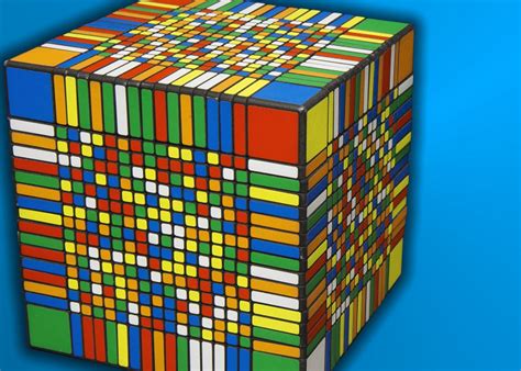 Watch This Guy As He Solves The World's Largest Rubik's Cube Under 8 Hours