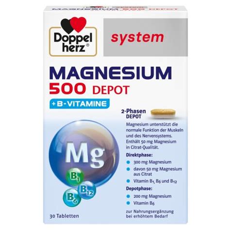 Doppelherz System Magnesium 500 Depot Vamida