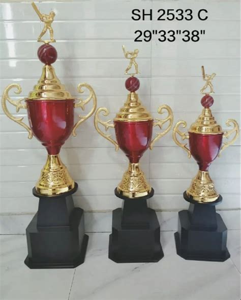 Metal Polished Cricket Trophy Set Shape Cup At Rs Set In