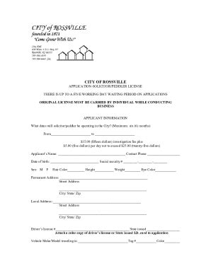 Fillable Online Peddler Application Forms And Law Fax Email Print