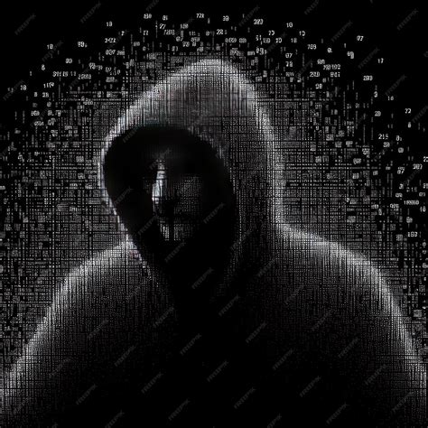 Premium Photo | Hacker in dark digital background with Generative AI