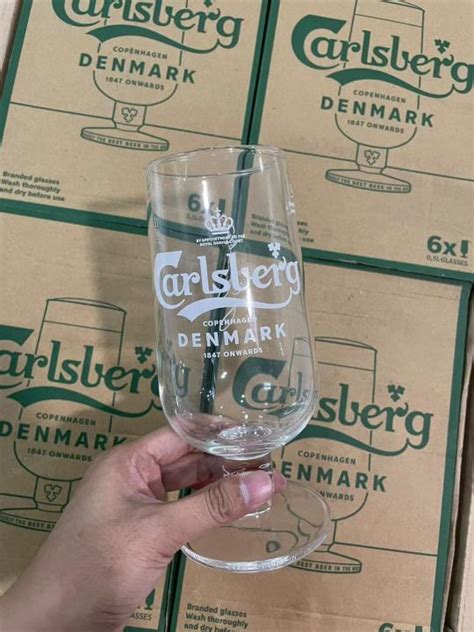 Carlsberg Beer Glass Wine Glass 0 5l X6 Glass Lazada