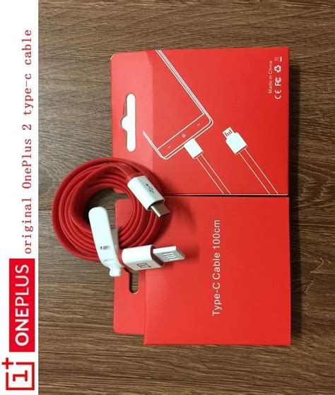 original OnePlus Two 100cm red Type C Data Sync Charging Cable For One ...