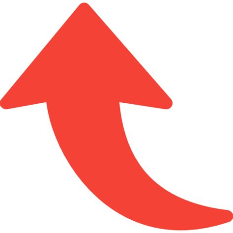 Red Curved Arrow Png