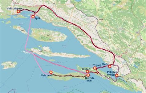 Split To Korcula Ferry Car Ferry Best Routes Korcula Net