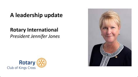 leadership update  rotary international president jennifer jones