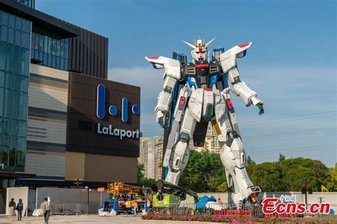 Life Size Freedom Gundam Statue Unveiled In Shanghai