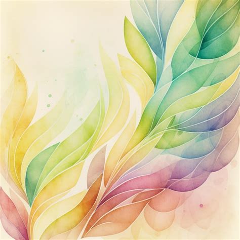 Premium Photo A Colorful Feather Painting With A Watercolor Background