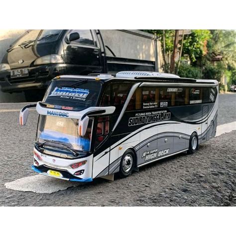 Jual Miniatur Bis Bus Sudiro Tunggal Jaya Full Lampu Leed Bus Viral