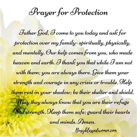 Morning Prayer For Family And Friends Protection Prayer Scriptures ...