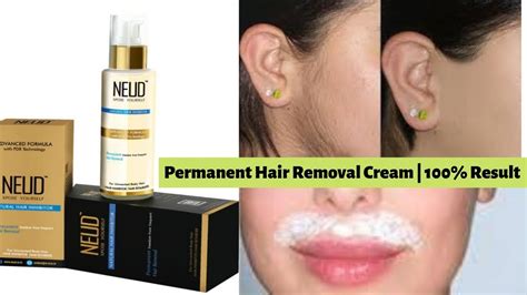 Permanent Hair Removal Cream Neud Natural Hair Inhibitor