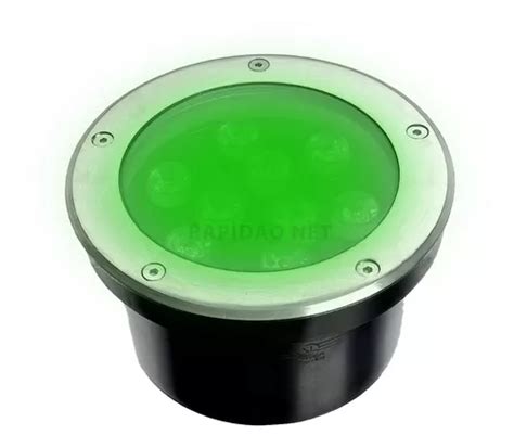 Balizador Spot Led Verde Embutir Chao Piso Jardim W Ip Mercadolivre