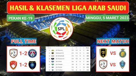 Hasil Liga Arab Saudi Semalam Al Shabab Vs Al Adalh Damac Vs Al