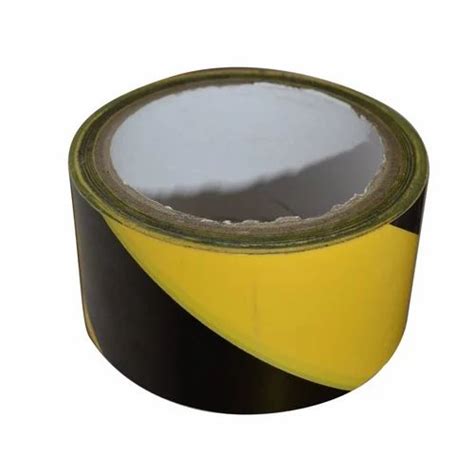 2 Inch Black And Yellow PVC Floor Marking Tape Size 10m L 0 5mm At