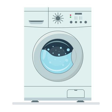 Washing Machine Flat Style Vector Illustration 9102289 Vector Art At