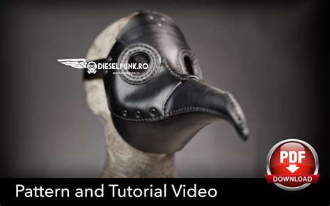 Plague Doctor Mask Pattern - DIY Pattern - Pdf Download - Video Tutorial