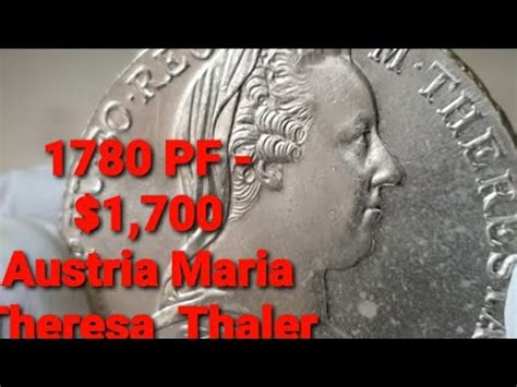 1 700 PF Rare Austria Coin 1780 Austria Maria Theresa Thaler Silver