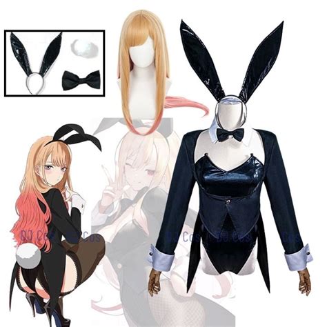 New Anime My Dress Up Darling Marin Kitagawa Bunny Girl Cosplay Costume