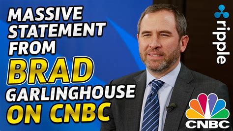 Ripple XRP News Massive Statement From Brad Garlinghouse On CNBC