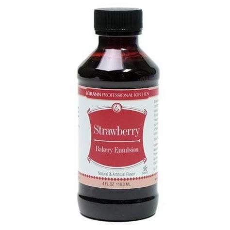 LorAnn Strawberry Bakery Emulsion, 4 Ounce Bottle - Walmart.com