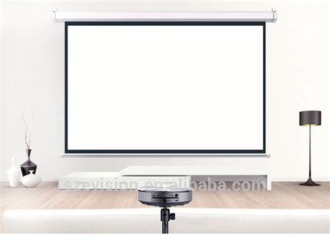 120 Inch HD Electric Wall Mount Projection Screen/Motorized Projection Screen with Aluminum ...