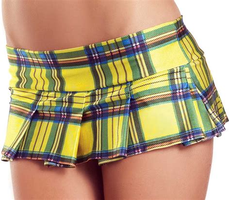 Adult Women Pleated Plaid Naughty School Girl Mini Skirt Ebay