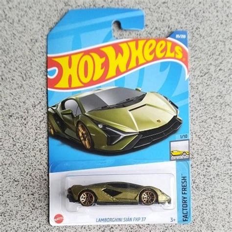 Hot Wheels Mainline Lamborghini SIAN Fkp 37 Green Scale 1 64 Daraz Bd