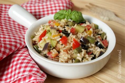 Insalata di riso integrale con verdure io cucino così