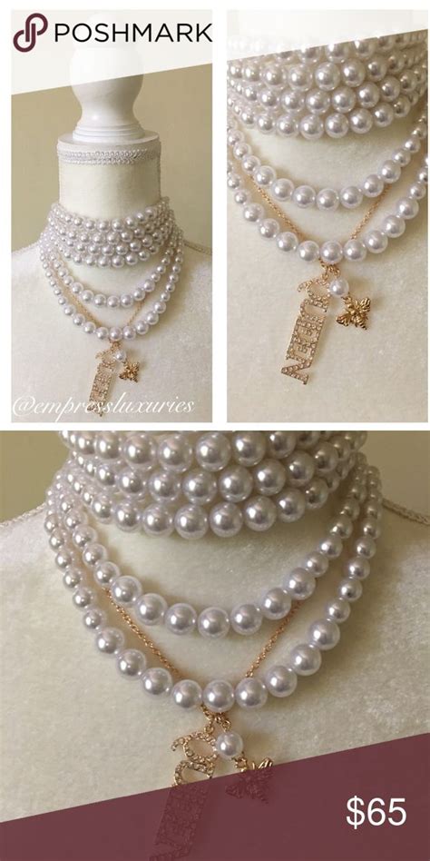 Elegant Queen Bee Pearl Choker Necklace