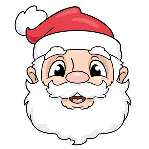 How To Draw A Santa Claus Face Really Easy Drawing Tutorial Santa