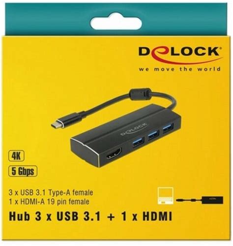 Premium Usb C Naar Hdmi En X Usb A Adapter Met Dp Alt Mode K Hz