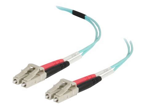 C2G (Legrand) 14FT OM4 50/125um Laser-Optimized Multimode Duplex LC-to-LC Fiber Patch Cable — Aqua (5-Pack) (CG-C6-OM4-LC-LC-14FT-AQ-5PK)