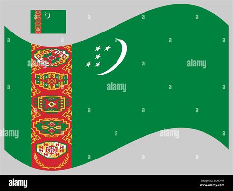 Turkmenistan Official Flag Hi Res Stock Photography And Images Alamy