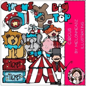 Circus Clip Art COMBO PACK By Melonheadz By Melonheadz TPT