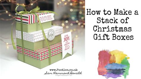 How To Diy Make A Stack Of Christmas T Boxes Christmas Craft