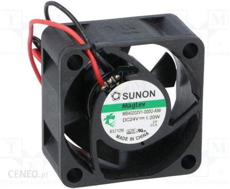 Sunon Wentylator DC Osiowy 24VDC 40x40x20mm 15 04m3 H 25 5dBA Vapo