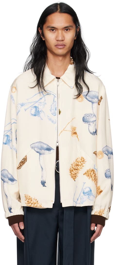 Jil Sander Off White Printed Jacket Ssense