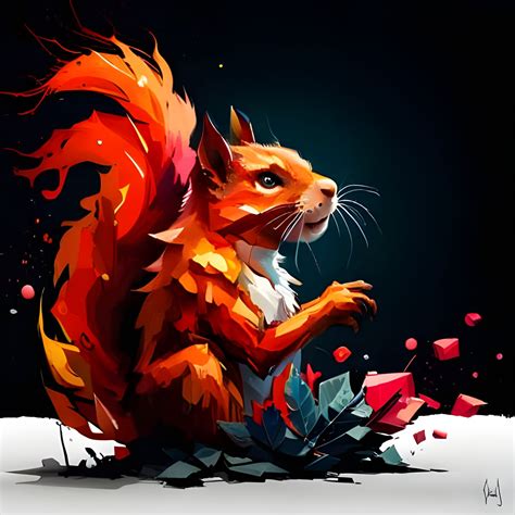 Squirrel 🐿️ Ai Generated Artwork Nightcafe Creator