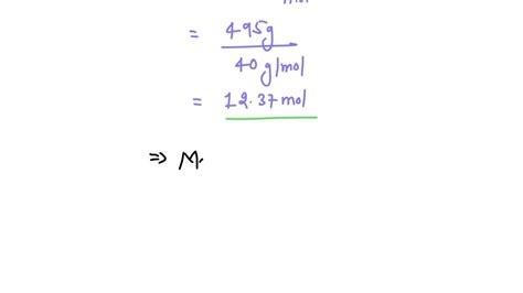 SOLVED:Calculate the molar concentration of a solution that is 50.0 % ...