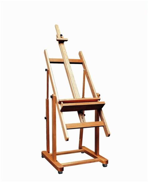 Large Adjustable H Frame Art Artist Studio Easel on Wheels Mobile