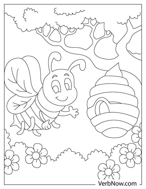 Free BEE Coloring Pages for Download (Printable PDF)