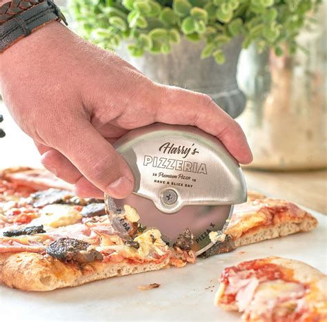 Personalised Stainless Steel Pizza Cutter Etsy