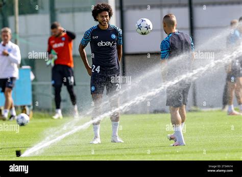 SSC Napoli S Swedish Midfielder Jens Lys Michel Cajuste During Training