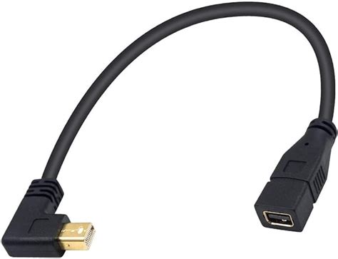 Duttek Mini DisplayPort Cable 90 Degree Right Angled Mini DisplayPort