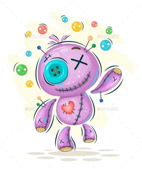 Cartoon Voodoo Doll In 2024 Voodoo Doll Tattoo Voodoo Dolls Doll Tattoo