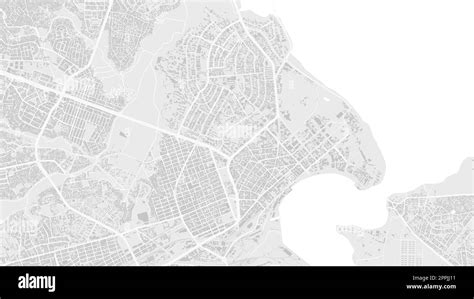 White And Light Grey Dar Es Salaam City Area Tanzania Vector