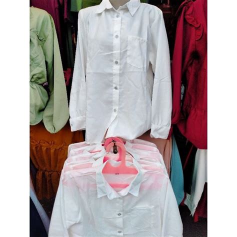 jual kemeja putih kerja wanitabaju putih polos wanita shopee indonesia