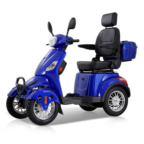 Zvgreen Xl 4l Blue Electric 4 Wheel Mobility Scooter